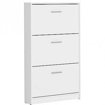 Mueble para zapatos Ewen 3 puertas estratificado blanco