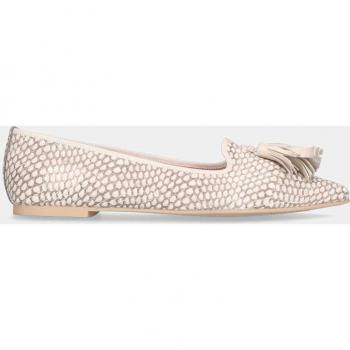 Pretty Ballerinas - Slippers Ella de mujer en estampado serpiente color marfil