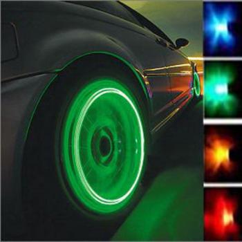 4pcs Auto coche neumático válvula tapa tapa luces lámparas de la motocicleta