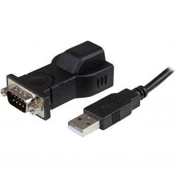 StarTech.com ICUSB232D - Adaptador USB a Serie RS232 DB9 de 1 Puerto con Cable USB A a B Separable de 1.8 m