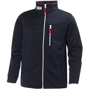 Helly Hansen Jr Crew Fleece - Chaqueta para niños, color azul, talla 16