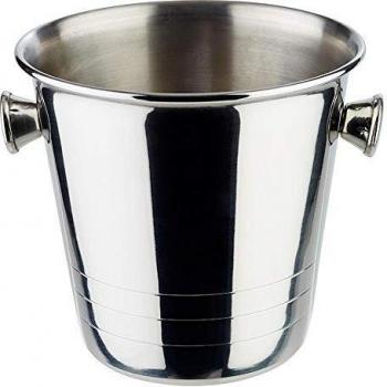 Mini cubitera champanera plateada APS 1000ml 13x13 cm