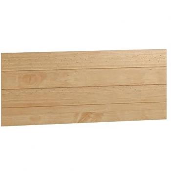 Cabecero de Cama Madera Maciza de Pino Pintada (110 x 45 cm, Color Miel) - Conjunto Magda con Mesitas y Cómoda en Madera Maciza para Camas de 90 y