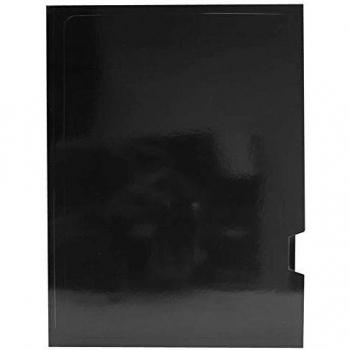 Elba Gio - Pack de 25 subcarpetas plastificadas con 2 solapas, color gris