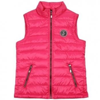 MC ROSS - Chaleco - Chaqueta Guateada - para niña Rojo Himbeere 412
