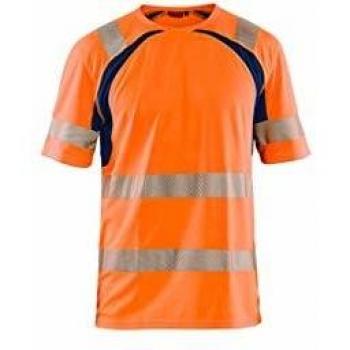 Blaklader High-Visibility UV T-Shirt, Anti-Odour, Orange Marine, Size L