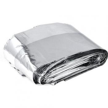 SODIAL(R) 10 x Manta Termica Papel de Aluminio para Emergencia - 140 X 240cm