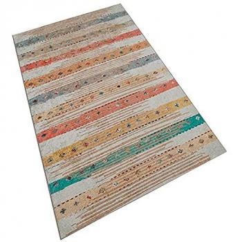 Alfombra de Poliéster Estampada 120 x 180 cm Multicolor Diseño Único Modelo WH1017