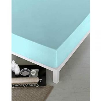 NATURALS Sábana Bajera Azul Mar Cama 90 cm