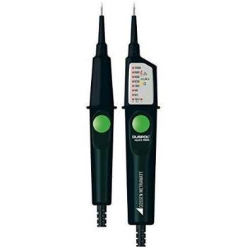 Gossen Metrawatt DUSPOL Expert 1000 - Comprobador de tensión hasta 1000V AC/DC, prueba de continuidad, IP65, CAT III