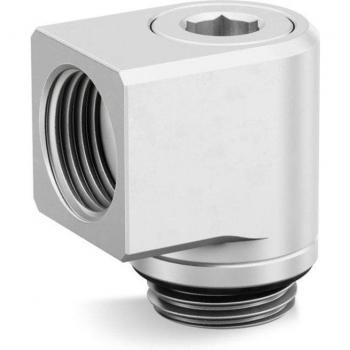EK Water Blocks EK-Quantum Torque Micro 90° Rotary Fitting - Satin Titanium