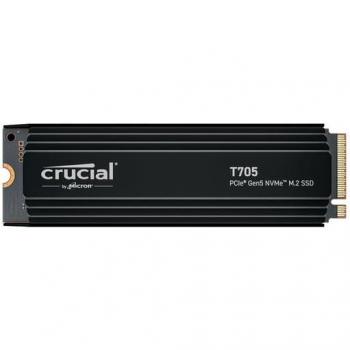 Crucial T705 4TB NVMe PCIe Gen5 M.2 Solid State Drive with Heatsink