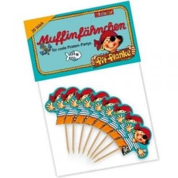 Lutz Mauder 11179 Muffin banderitas Pit Planke, 20 piezas)