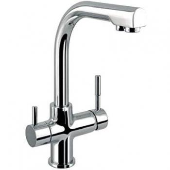 Aquahome Bathkitchen Style 16059111701 Monomando Fregadero Osmosis 2 Salidas, Gris