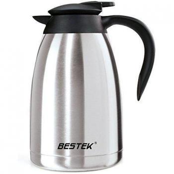 BESTEK 1,5L Jarra Térmica Termo de Acero Inoxidable con Tapa Grande para Guardar Bedidas Caliente Frío Agua Café Té Leche