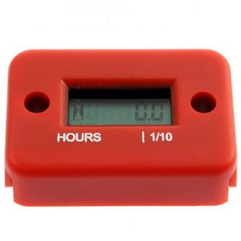 SODIAL(R) Cronometro Contador Digital para Bicicleta Motocicleta Barco Generador de Motor - Rojo