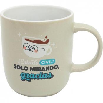 Taza Mr Wonderful: Estado civil: solo mirando, gracias