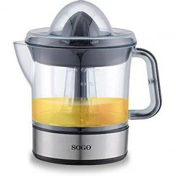 SOGO SS-5222 Exprimidor de zumo automático, con Jarra de 0,7 Litros con tapa, potente y silencioso, color negro