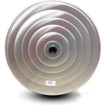 La Valenciana 75493 Tapa Aluminio Lisa Ø50CM VAELLO, Metal, Neutro, 50 cm