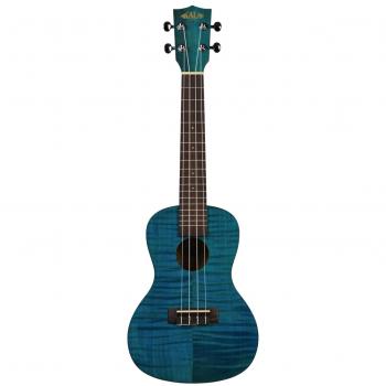 Kala Ka Cemb Ply Exotic Mahogany Concert Ukulele with Bag Blue