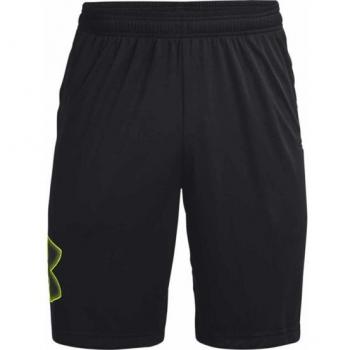 Under Armour Tech Graphic Shorts - Men's 2XL - Black/High Vis Yellow