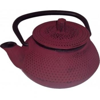 VIER NA034 Tetera Hierro Fundido Color Rojo, Roja, 0.30 litros