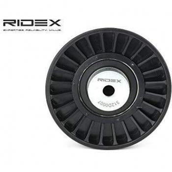 Polea de inversión / guía RIDEX 312D0007 para correa poli V, compatible con Volkswagen GOLF II y Transporter IV