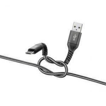 Cellularline tetracabmusb2mk cable usb 2 m microusb a usb a negro gris