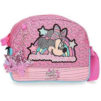Disney Minnie Pink Vibes Bandolera Rosa 20,5x16,5x6 cms Poliéster