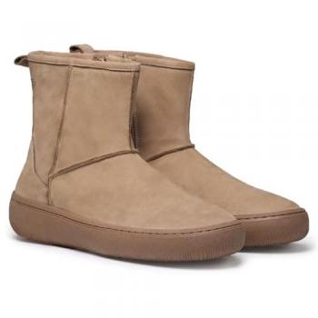 Botines de Mujer Toni Pons SALOU en Piel Nobuk con Cremallera - Beige - Talla 40 EU