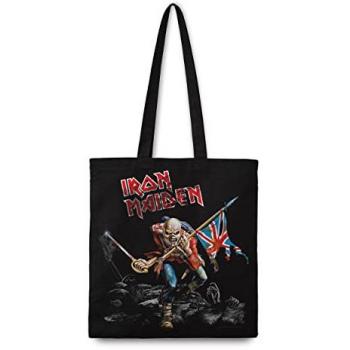 Iron Maiden Trooper Black Tote Bag - 65% Cotton, 35% Polyester