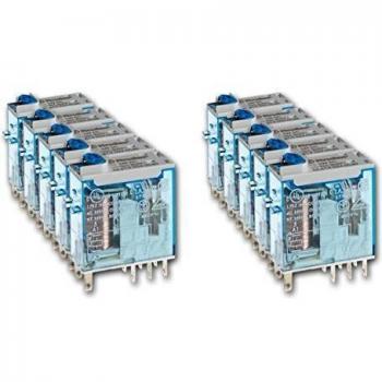 FINDER 46.52.9.012.0040 - Switching relay DC 12V 8A, Industrial mini-relay with Faston connections