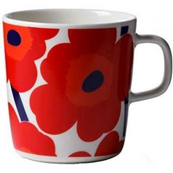 Marimekko Unikko - Taza (0,40 L), color rojo