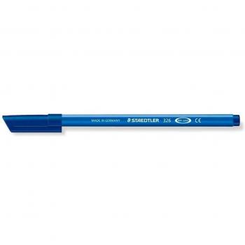 Staedtler Noris Club 326 WP10 Rotuladores, Punta Media, Azul Oscuro, Caja de 10