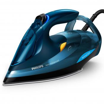 Philips GC4937/20 Azur Advanced – Plancha de Vapor 3000 W, OptimalTemp, Golpe de Vapor de 240 g, Sistema Calc-Clean, color Azul
