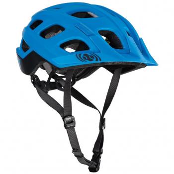 IXS Trail casco montaña mixta, color azul, tamaño 54-58 cm