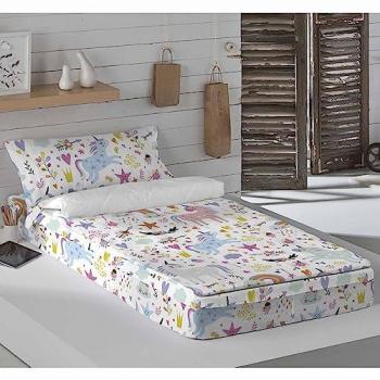 Saco Nórdico Infantil 100% Algodón Sin Relleno Sparkly Cool Kids para Cama de 105 cm, Incluye Funda de Almohada