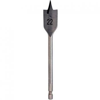Broca plana Krino de 22 mm para madera con vástago de 1/4