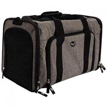 DOG IT Explorer - Bolso Transportador Expandible para Perros, Gris