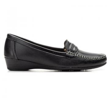 Mocasines de Mujer LA VIDA ROSA NEGRO con diseño elegante, material sintético, suela antideslizante, plantilla acolchada para mayor comodidad y estilo versátil ideal para ocasiones casuales y formales