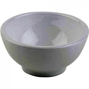 Cuenco Redondo de Melamina Blanca PURE, 1,25 Litros, Altura 105 mm, Diámetro 205 mm