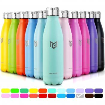 MIKAMEE Botella de Agua Acero Inoxidable 350/500/650/750ml | Aislamiento de Vacío de Doble Pared airBottle | sin bpa Botella termica | Mantiene 24h frías/12h Calientes | para Niños, Deporte, Oficina