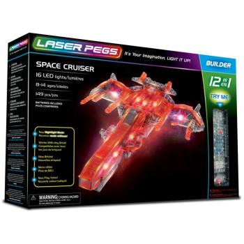 Laser Pegs 12010 Space Cruiser 12 en 1 Set de construcción