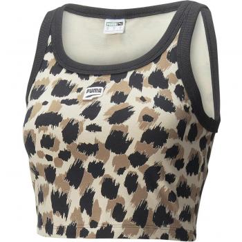 Puma Mujer Downtown Crop Top Puma x Cristina Pedroche Beige 622943-88