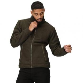 Regatta Men's Garrian II Full Zip Fleece, Dark Khaki, Size M