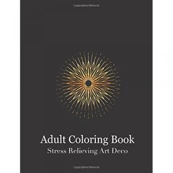 Adult Coloring Book Stress Relieving Art Deco