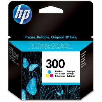 Cartucho de tinta original HP 300 Tri-color CC643EE