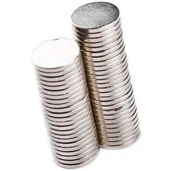 tinxi® 50 pieza imanes de neodimio fuerte N52 8 x 1 mm discos redondos imanes superpoder