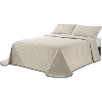 Colcha Jacquard Ecology de Algodón Reciclado, Ligera y Transpirable, Tacto Natural, Primavera/verano, Modelo N14 - Mora Spain