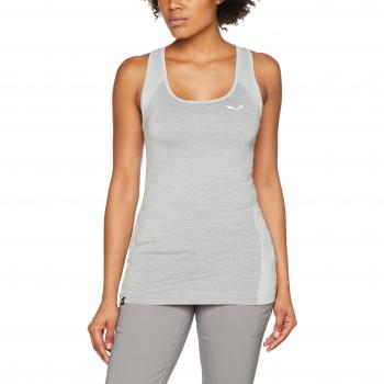 SALEWA Pedroc 2 Dry W Camiseta de Tirantes, Mujer, Gris